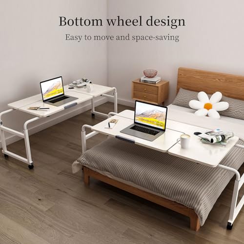 Adjustable Height Overbed Table with Wheels I150474