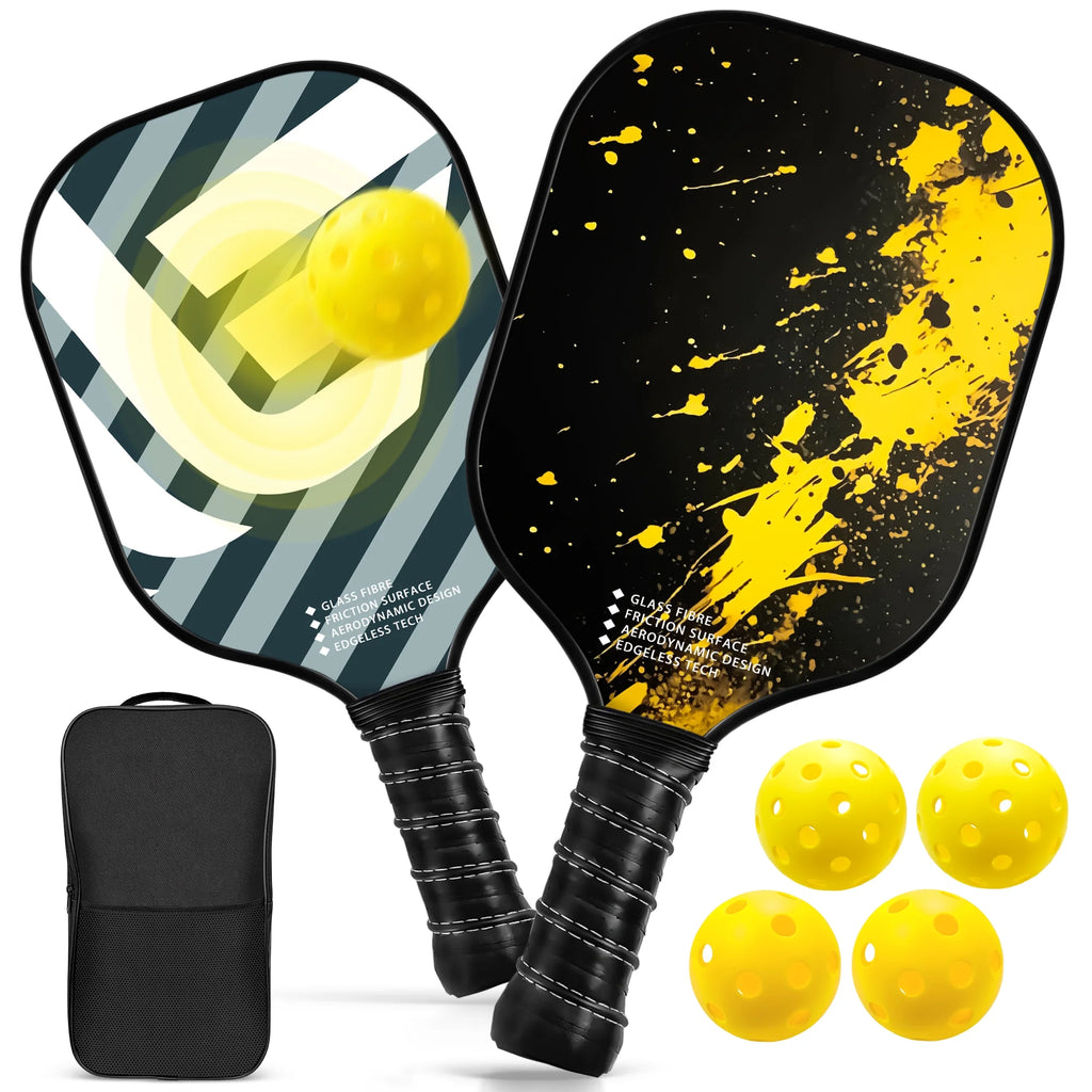 Graphite Fiberglass Pickleball Paddles Set N90235