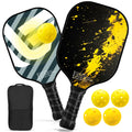 Graphite Fiberglass Pickleball Paddles Set N90235