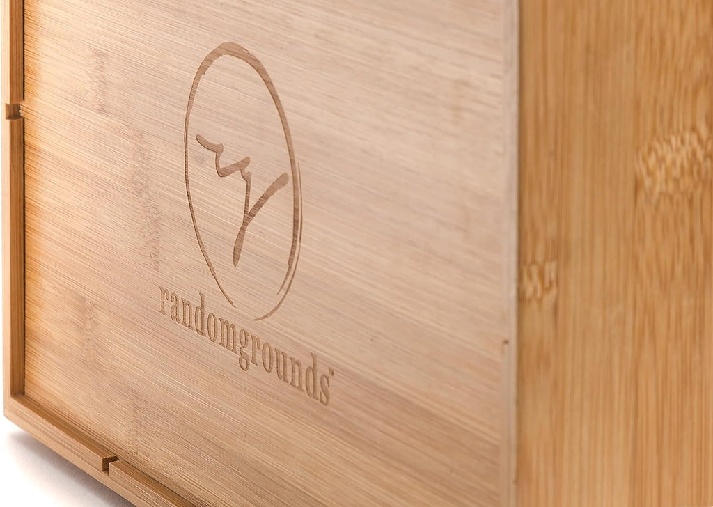 100% Bamboo Tea Box Storage Organizer, 8 Adjustable Compartments, Natural Wooden Finish A808