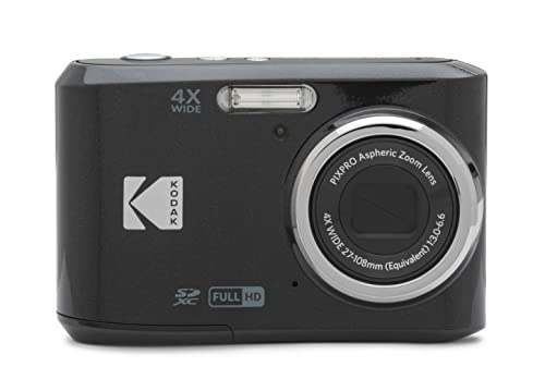 16MP Digital Camera with 4X Optical Zoom 27mm Wide Angle and 2.7" LCD Screen (Black) K129