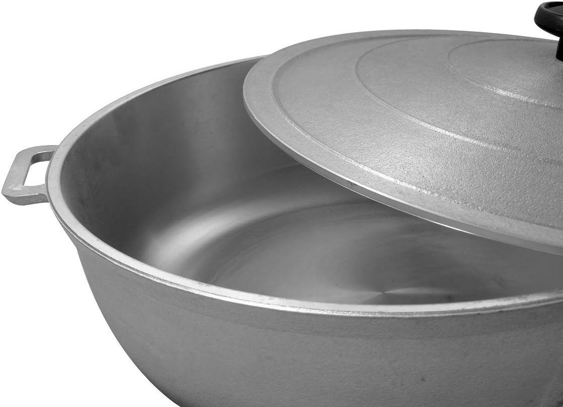 Aluminum Caldero Dutch Oven 5 QT Silver P51680