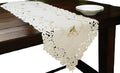 Bordeaux Embroidered Cutwork Table Runner, 15-Inch by 54-Inch D8737