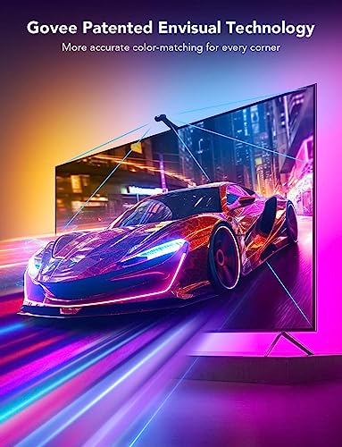 TV LED Backlight with Dual Cameras, RGBIC Wi-Fi LED Strip Lights Y320992