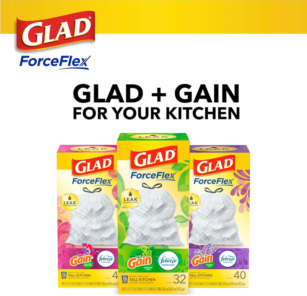 13 Gal Tall Kitchen Drawstring Garbage Bags, 110 Ct X5625