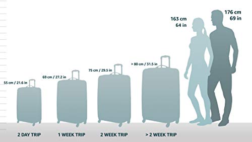 Blue Hardside Expandable Luggage with Spinner Wheels, Carry-On 20-Inch I38414