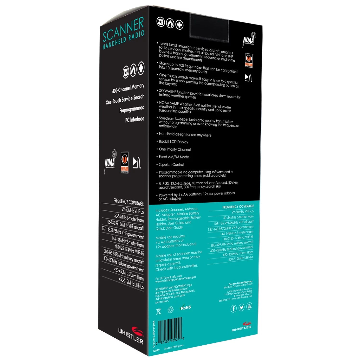 Radio Scanner with Service Search Banks L336