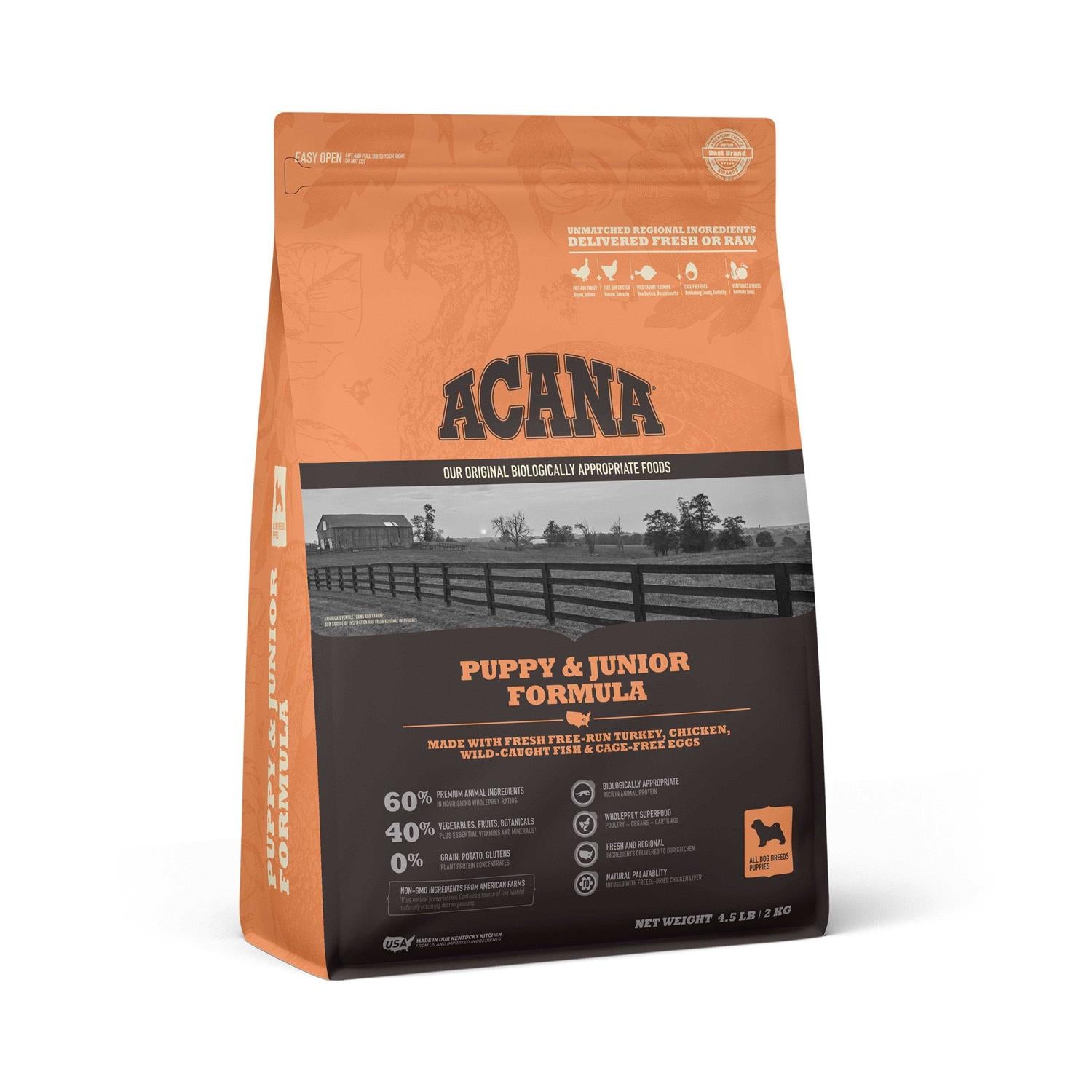 Acana Puppy & Junior Dry Dog Food K3548