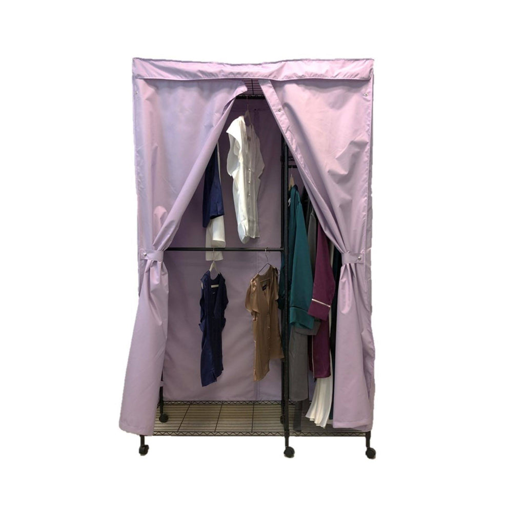 Portable Garment Rack Closet Fabric Cover X6847