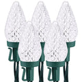 Cool White 16FT 25 LED Faceted Christmas Lights B956