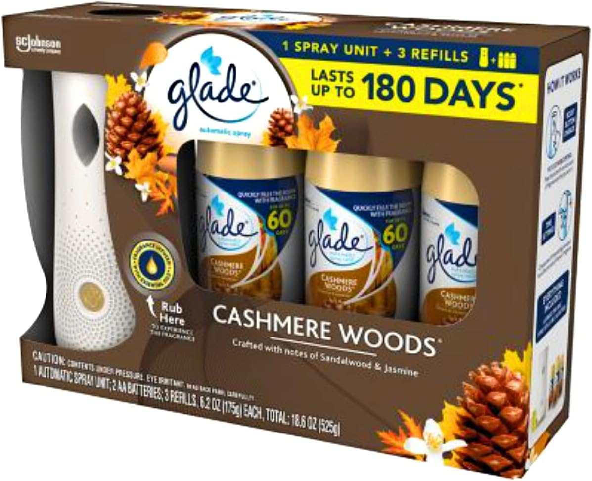Cashmere Woods Air Freshener Holder with 3 Refills K578