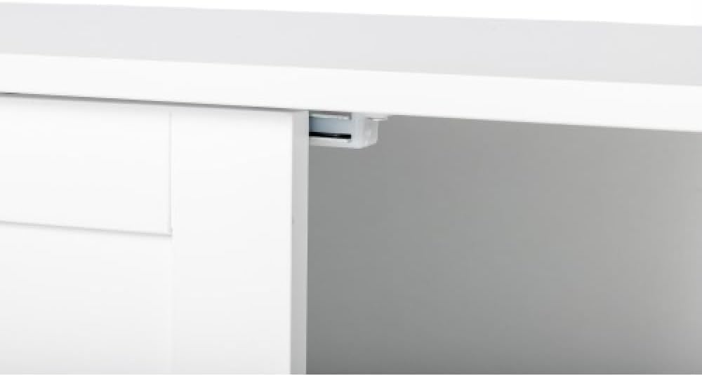 White Bathroom Storage Cabinet with Doors and Drawers 31.5" L x 11.81" W x 31.5" H X5902