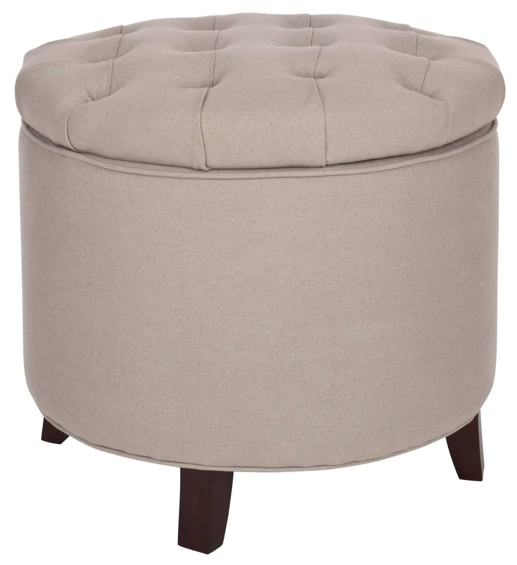 Red Velvet Tufted Storage Ottoman V178