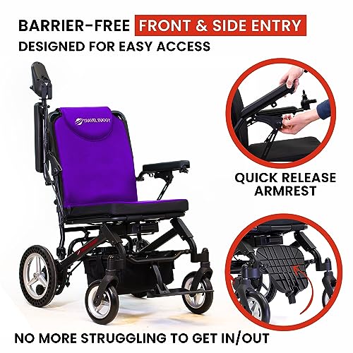 Red Folding Electric Wheelchair S76726