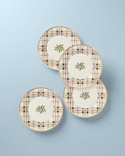 12-Piece Dinnerware Set, Red & Green J60907