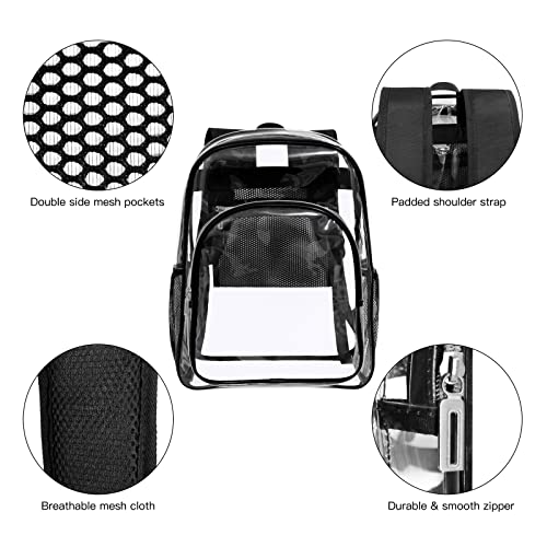 Clear Backpack Heavy Duty Transparent Y343