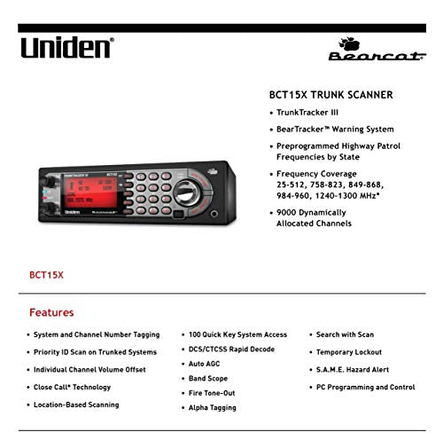 Black Base/Mobile Scanner with 9,000 Channels W162276