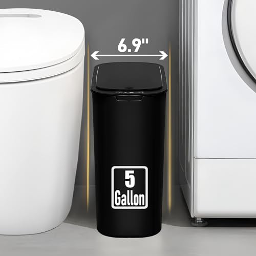 Black Automatic Motion Sensor Trash Can X4777