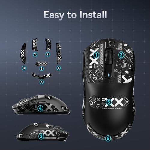 White 49g Ergonomic Wireless Gaming Mouse L784596