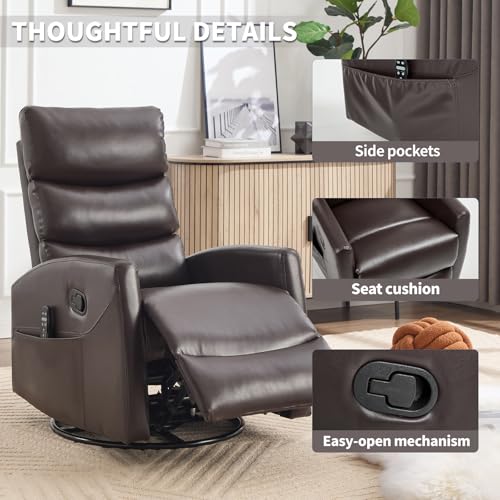 Black Fabric Massage Recliner Chair with Heat Z369222