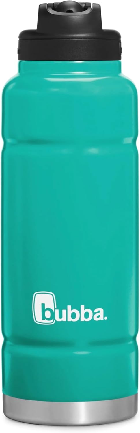 40OZ STRAW TEAL RUBB B1697