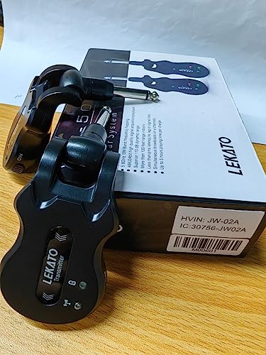 Black 5.8 Wireless Guitar Transmitter Receiver 4 Channels H80463