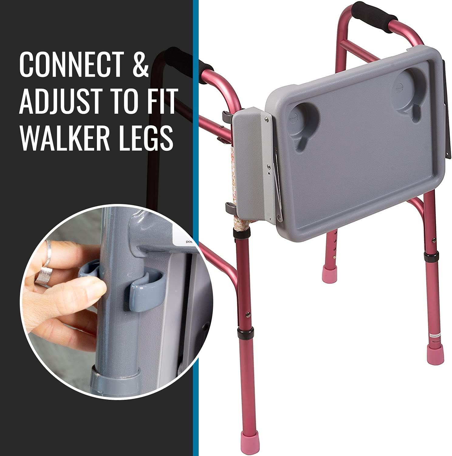 Walker Tray with Cup Holders J648