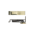 3-15/16x22 x 9-1/8x22 Double Action Medium Duty Floor Mount Satin Brass J665805