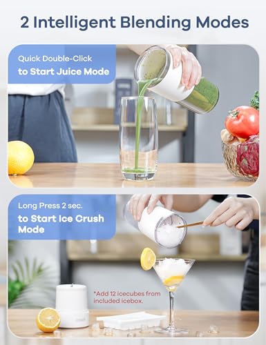Portable 10oz Personal Blender with Ice Crusher Blade J69235