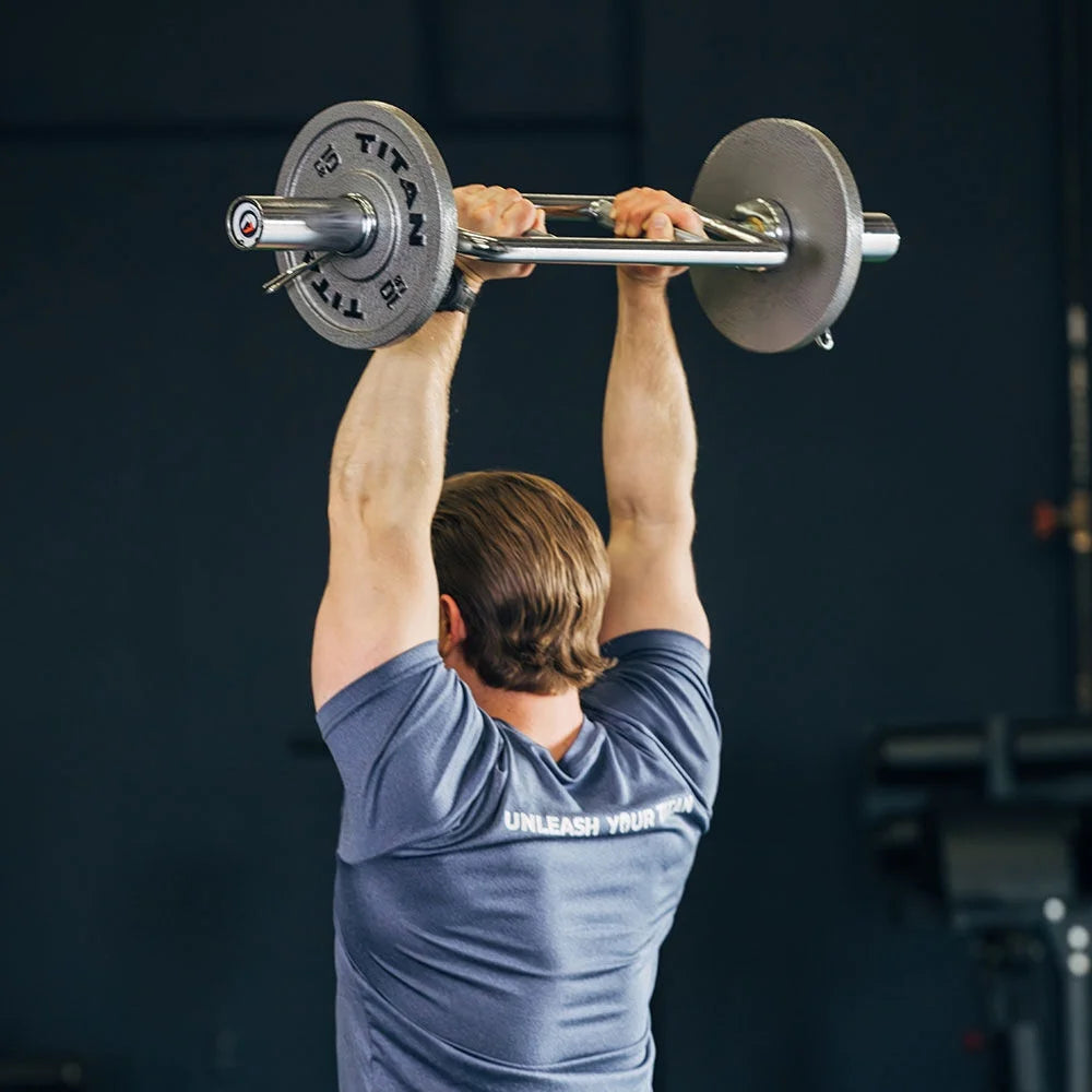 Chrome Finish Olympic Triceps Bar U1889