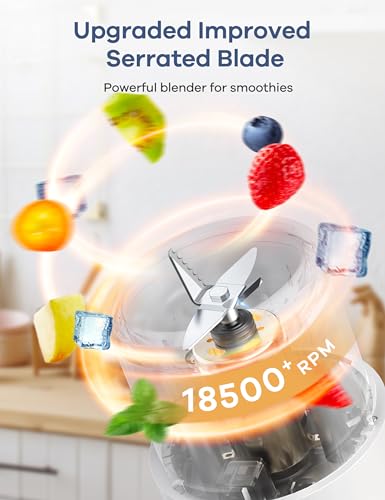 Portable 10oz Personal Blender with Ice Crusher Blade J69235