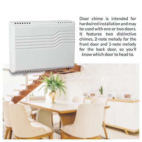 White Wired Door Bell Chime Kit with Transformer & Push Button F184562