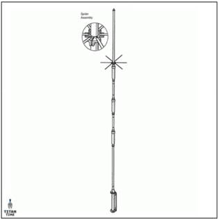 4-Band HF Vertical Amateur Ham Radio Base Antenna E1482