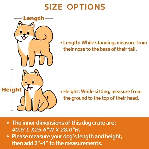 42 inch Heavy Duty Dog Crate Furniture S497