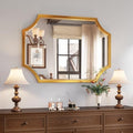 Large Gold Scalloped Framed Bathroom Mirror O973951