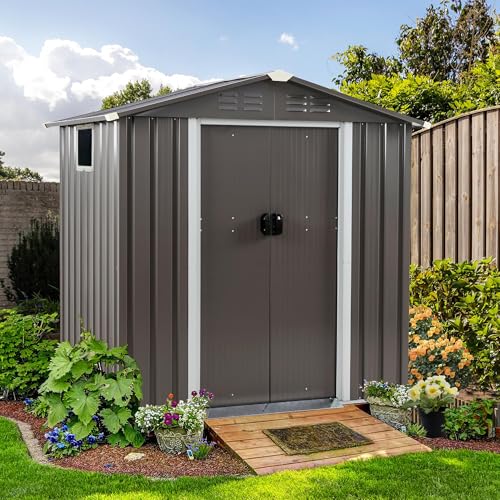 Gray 5x3 FT Outdoor Storage Shed with Window W52767