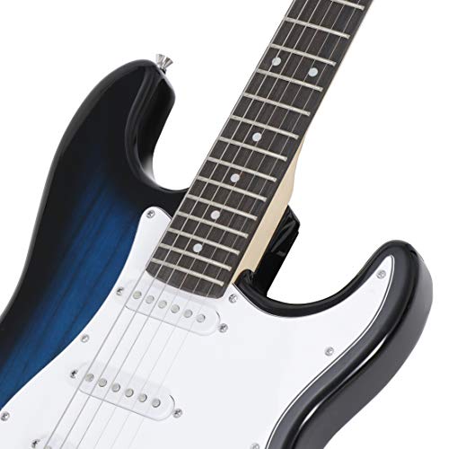 Blue Full Size Electric Guitar with Amp and Case U591923