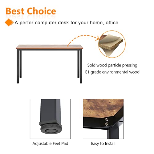 Black Metal Frame Small Computer Desk I9966