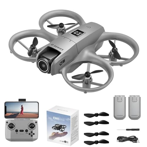 Black Mini HD FPV Drone with Camera 1080P, 2 Batteries Z279947