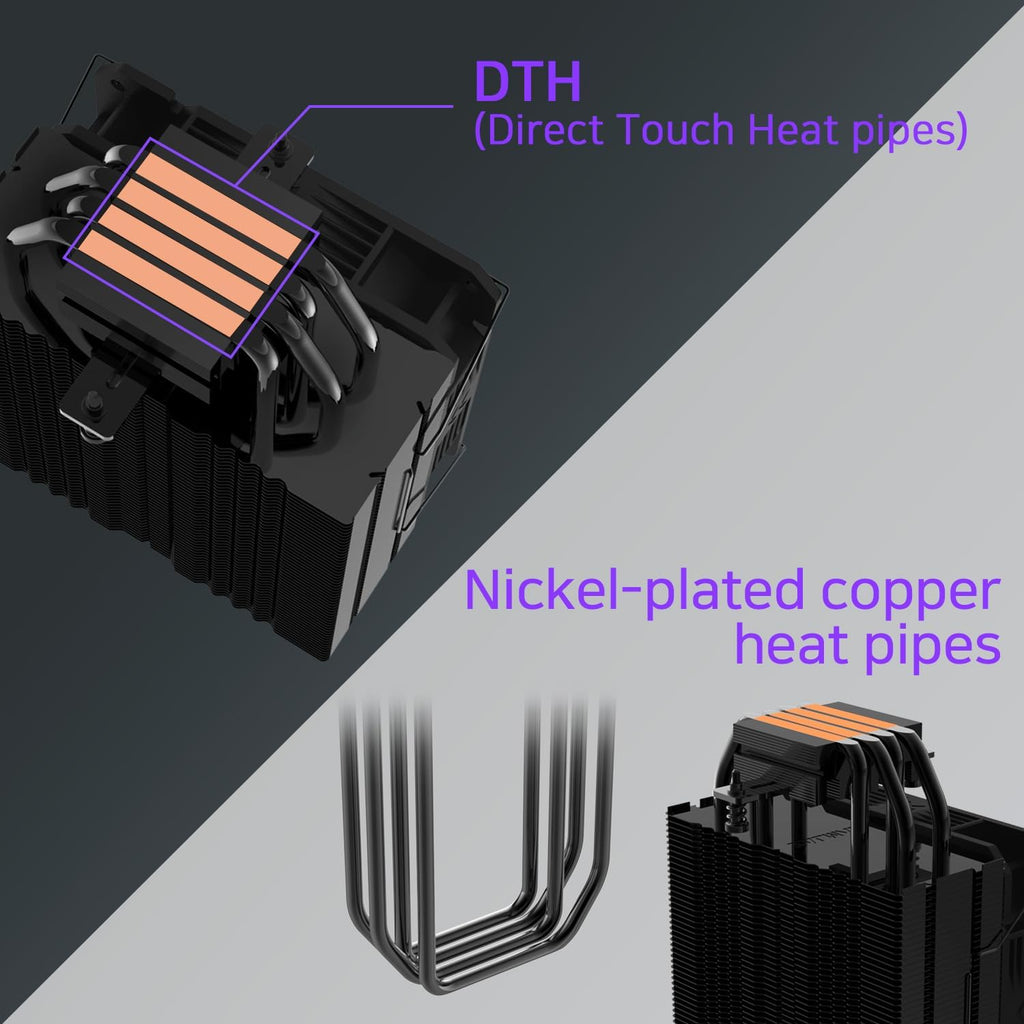 ATX Mid Tower PC Case with Black CPU Cooler D42306