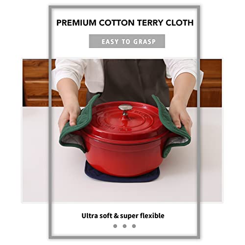 6 Pack Heat Resistant Terry Cloth Pot Holders A351