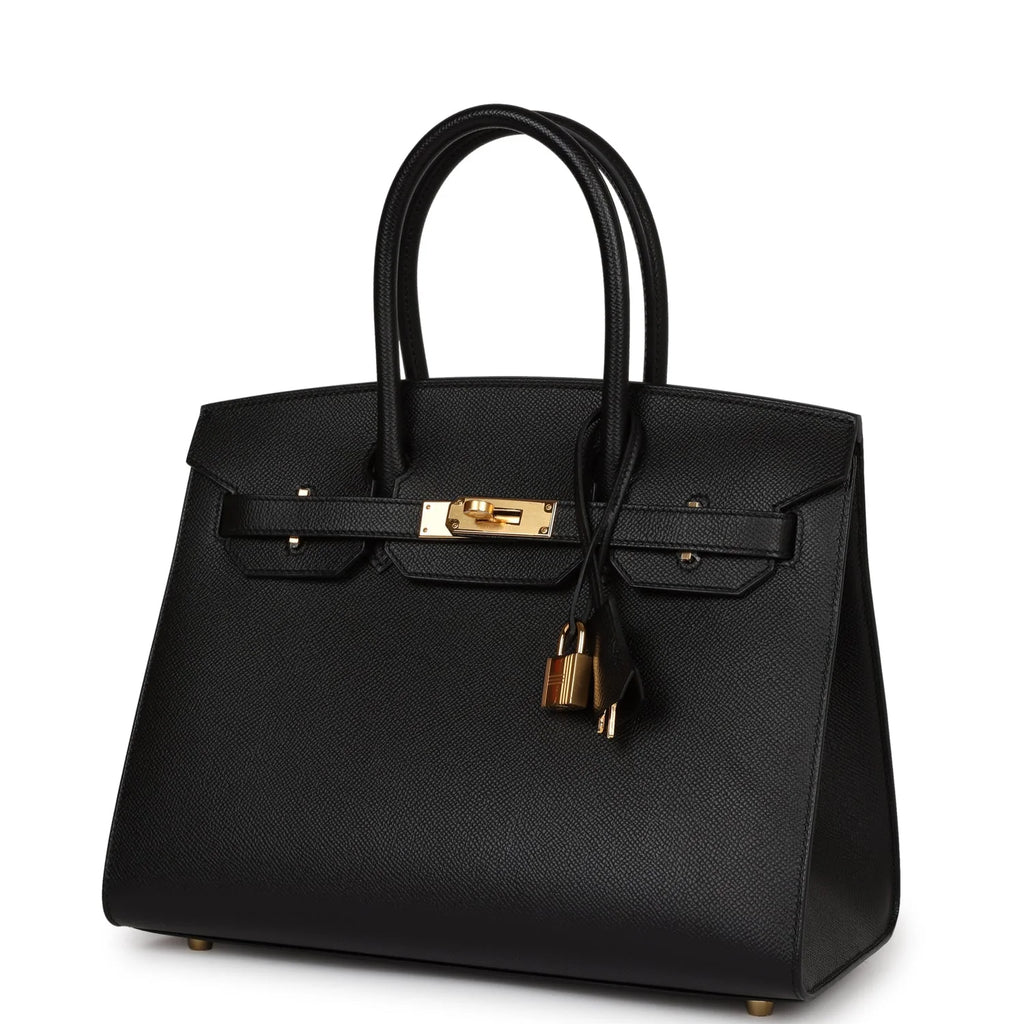 Black Epsom Leather Birkin 30 T46003