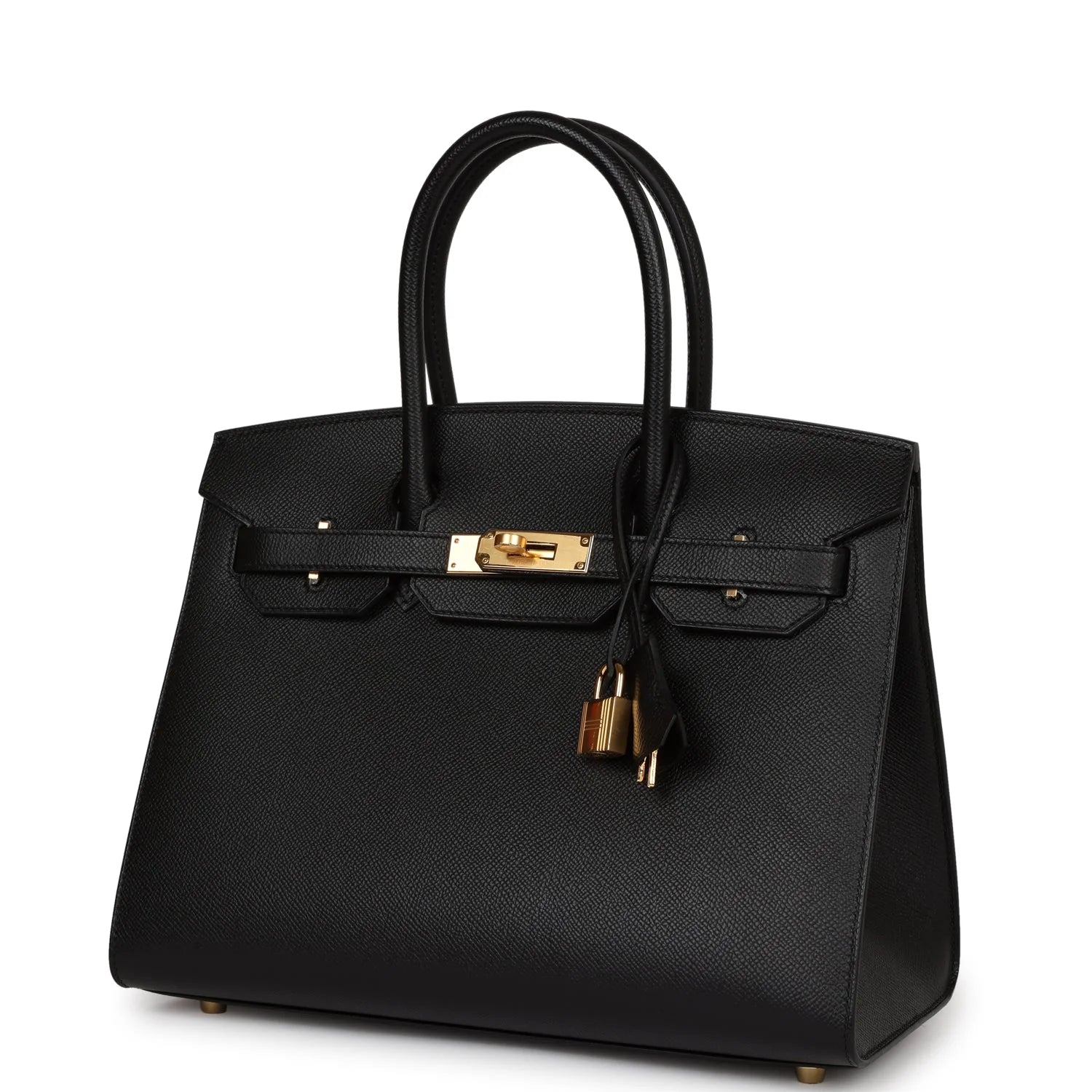 Black Epsom Leather Birkin 30 T46003