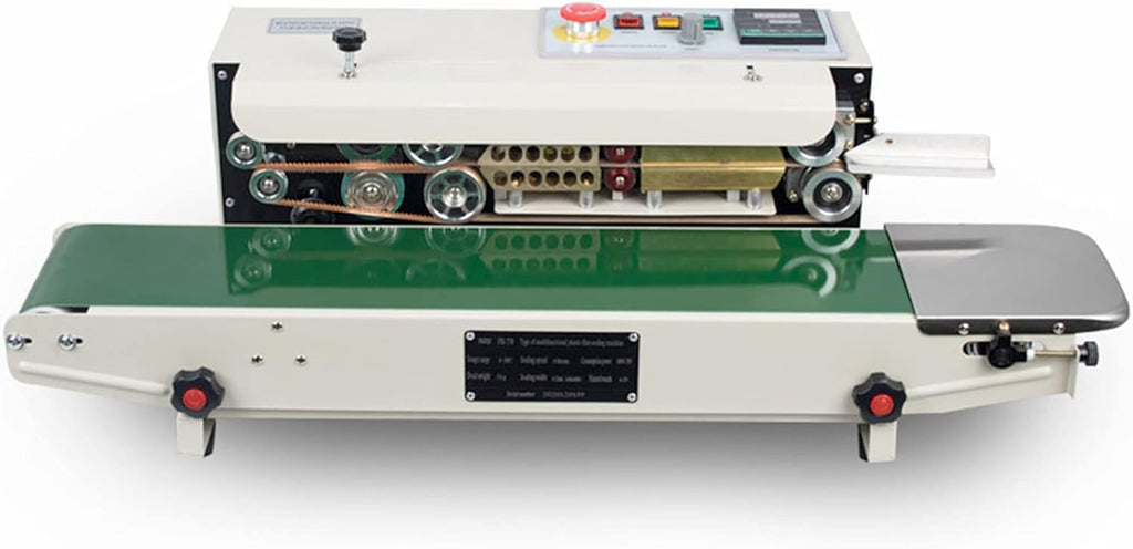 Continuous Sealing Machine Automatic Band Sealer with Digital Thermostat for Plastic Poly Bag Film 110V P565