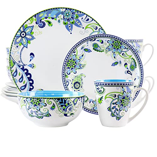 16 Piece Round Porcelain Dinnerware Set N30075