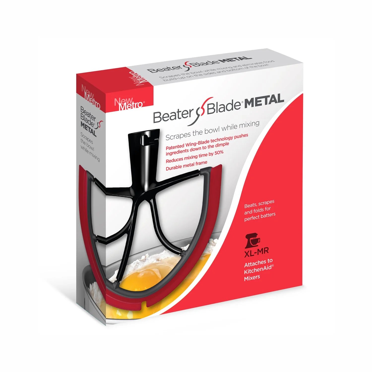 Red Metal Beater Blade I409