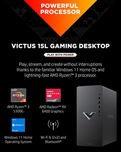 Gaming Desktop Computer, AMD Ryzen 3, 8 GB SDRAM, 256 GB SSD, Windows 11 Home U874