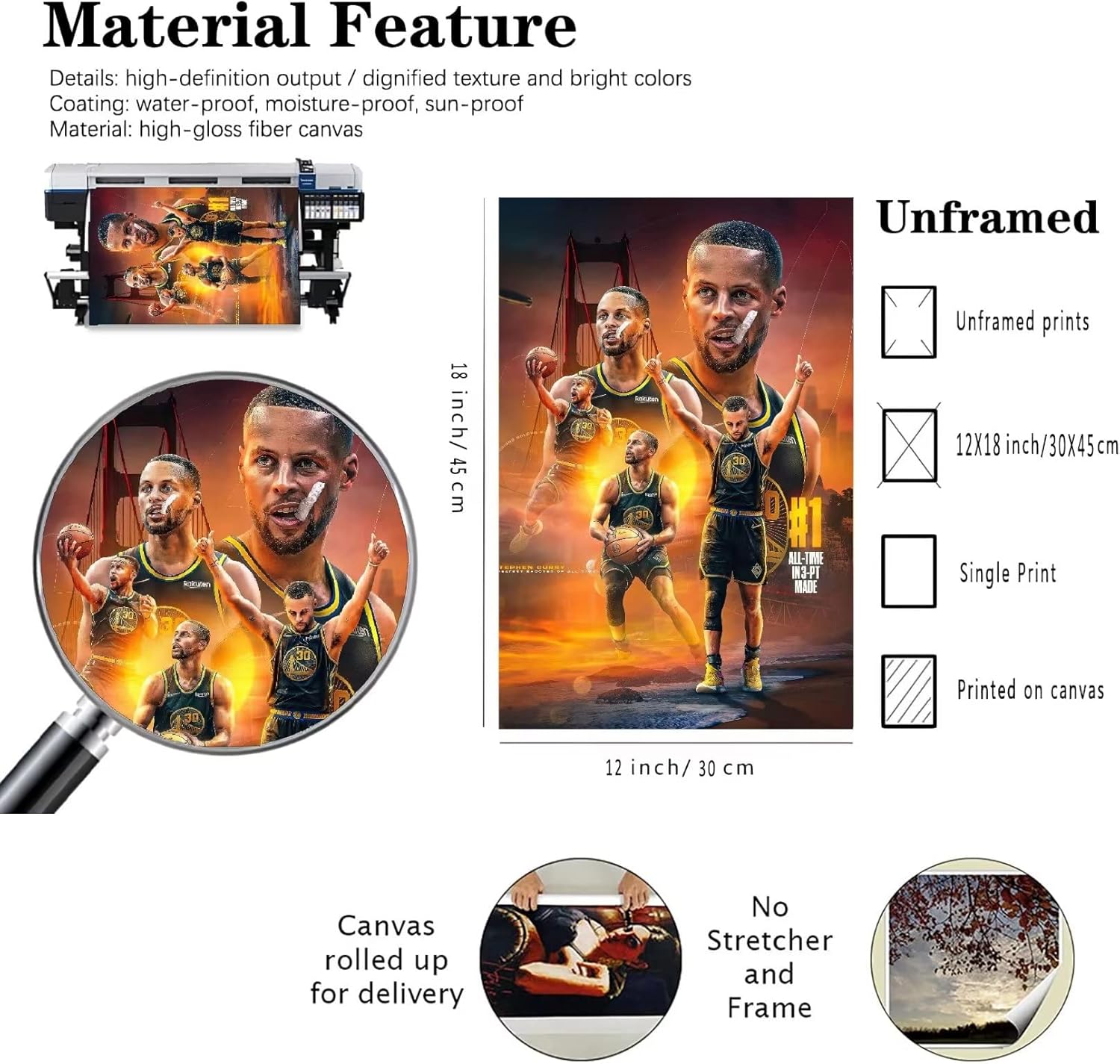 Canvas Curry Poster Unframed 12X18inches Wall Art G380