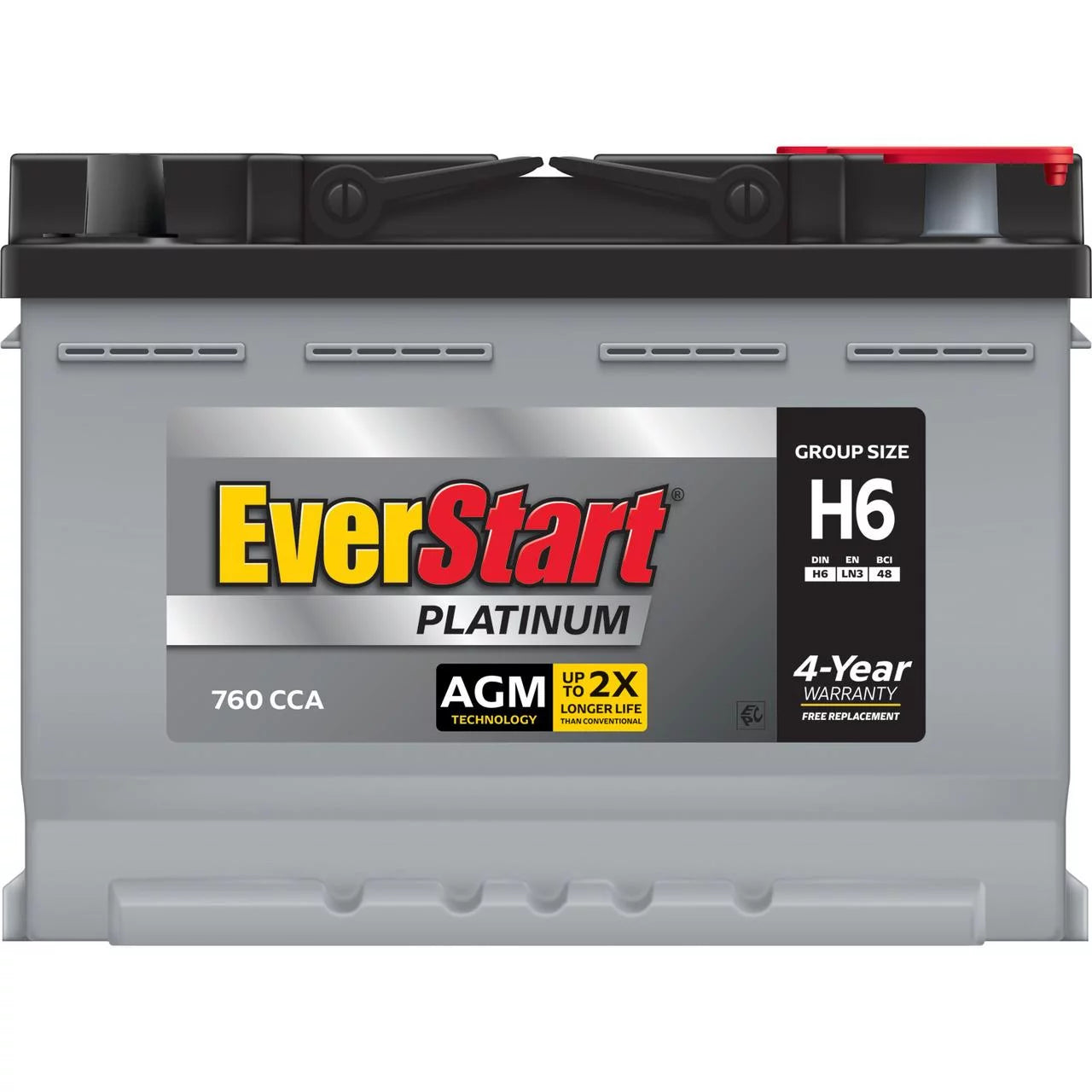 Group Size H6 12 Volt 760 CCA AGM Automotive Battery M15368