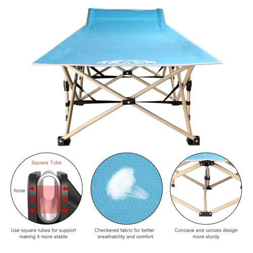 Portable Folding Camping Cot with Carry Bag B562440